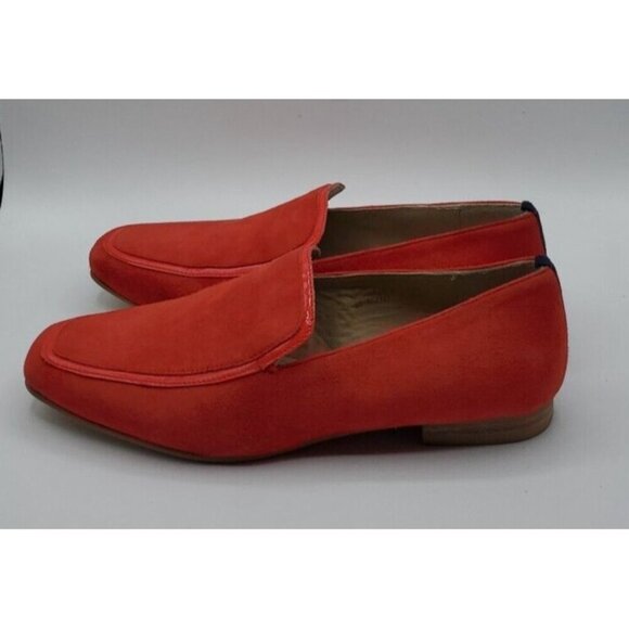 Boden Red Suede Leather Flat Slip On Loafer Women's Shoe Size 38 / 7.5 - Picture 4 of 14